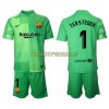 Original Trikotsatz FC Barcelona Ter Stegen 1 Torwart Ausweichtrikot 2021-22 Für Kinder